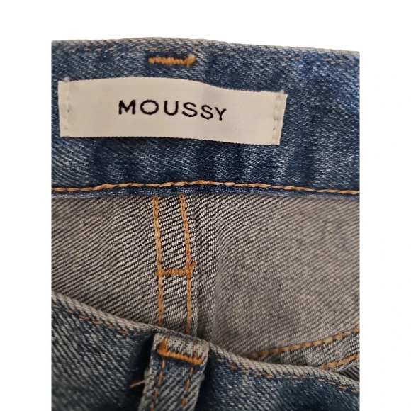 MOUSSY VINTAGE Distressed Skinny Denim Jeans Blue Size 23 - Picture 3 of 6